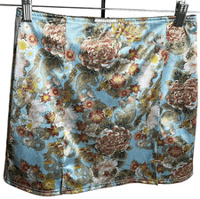 Urban Outfitters Womens Floral Pull-On Lined Mini Skirt Multi-Color Sz Small NWT