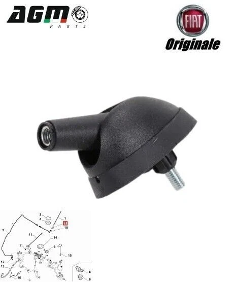 Antenne Radio FAST FT92503 Neuve Pour FIAT, PEUGEOT, CITROËN - Installation Facile