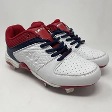 Rip-It Diamond Softball Cleats Womens 6.5 White Red Athletic Shoes
