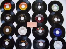 45 RPM Records - Lot of 16 assorted songs - for Arts Crafts