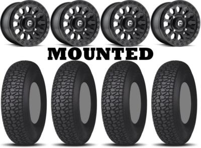 Kit 4 Tensor Regulator 2 Tires 30x10-15 on Fuel Vector Matte Black D579 HP1K