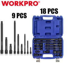 WORKPRO Impact Driver Extension Bar 18PC/9PCS Drive Socket Extension Accessories