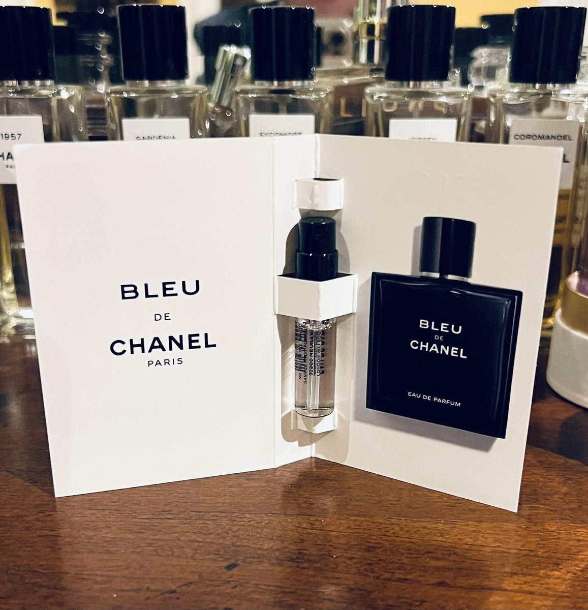 Bleu De CHANEL Eau De Parfum Pour Homme Men's Spray Sample - Size