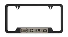 CS Shelby Black Powder Coat License Plate Frame - Ford Mustang Cobra GT500 SVT