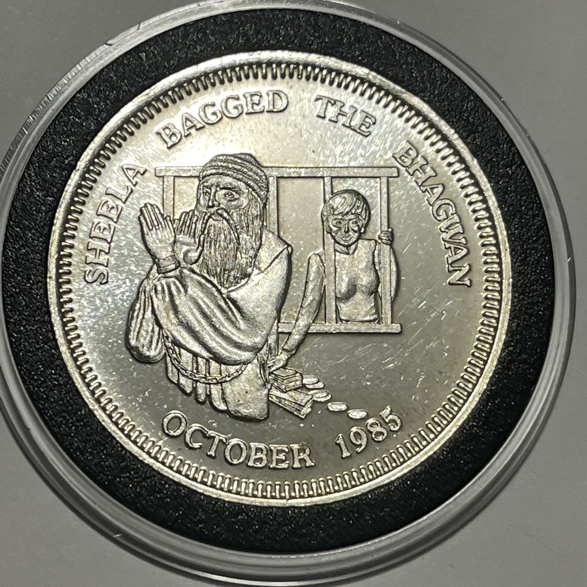 Bhagwan Rajneesh Osho Indian Guru Rare Coin 1 Troy Oz .999 Fine