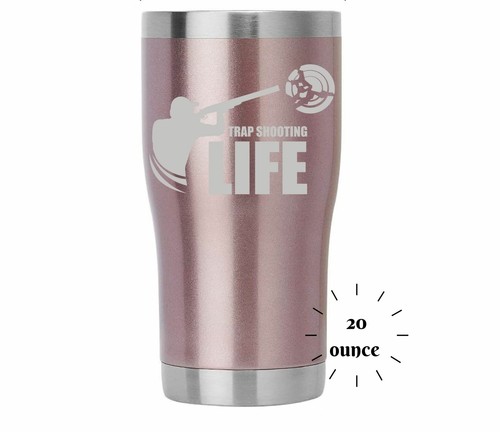 Vaso aislado Trap Shooting Life grabado 20 oz - Imagen 2 de 12