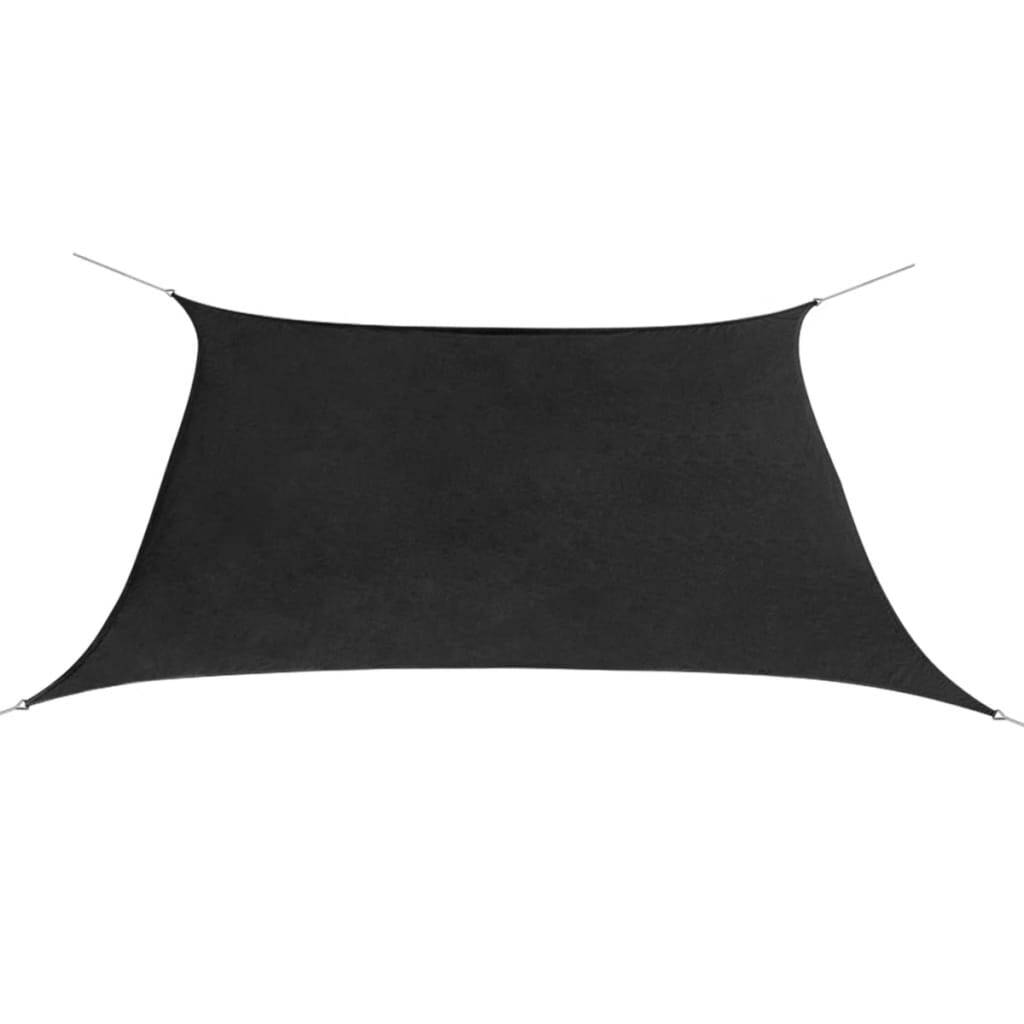 Voile d'ombrage anthracite 3,6m pour abriter vos repas de terrasse en été