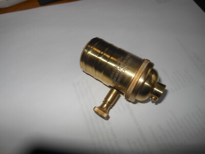 New Solid Satin Brass Socket Dimmers 150W 120V Standard Base By Sunlite Model 69