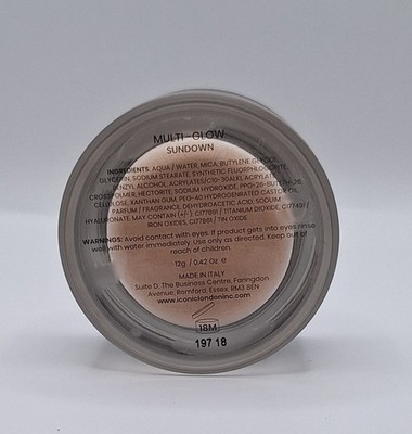 Iconic London Multi-Glow Highlighter in Sundown NIB 0.42 oz