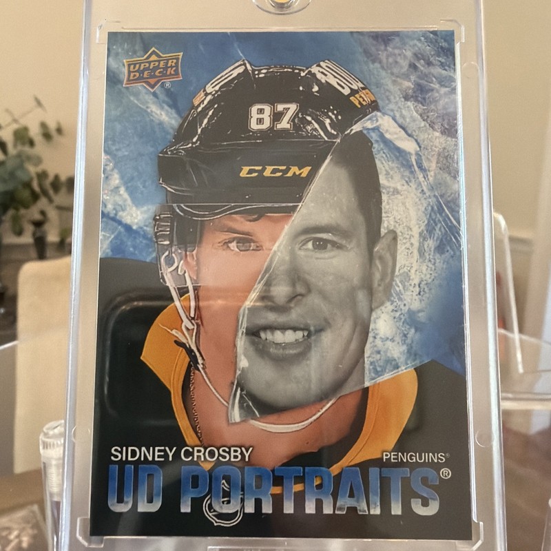 2025-26 Upper Deck Series 2 - Ud Portraits Sidney Crosby #P-33 SPECKLE Penguins