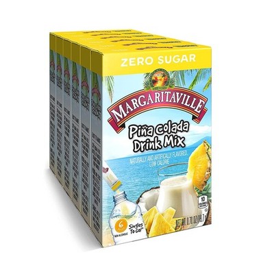 Singles To Go Water Drink Mix - Margarita Flavored, Non-Alcoholic Powder Stic...