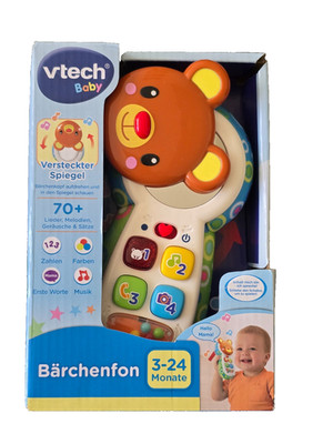 Vtech Baby Bärchenfon Brown, Spiegel,Musik,Telefon, Lieder 3-24 Monate