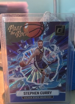 25 Panini Donruss - Pass the Rock Stephen Curry #5 Holo Blue & Green Laser /35