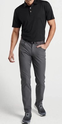 Peter Millar EB66 Performance GOLF Five-Pocket Pants IRON Grey, 36x32, 42x32