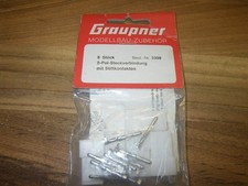 Graupner Best - Nr. 3398 2-Pol-Steckverbindung mit Stiftkontakten