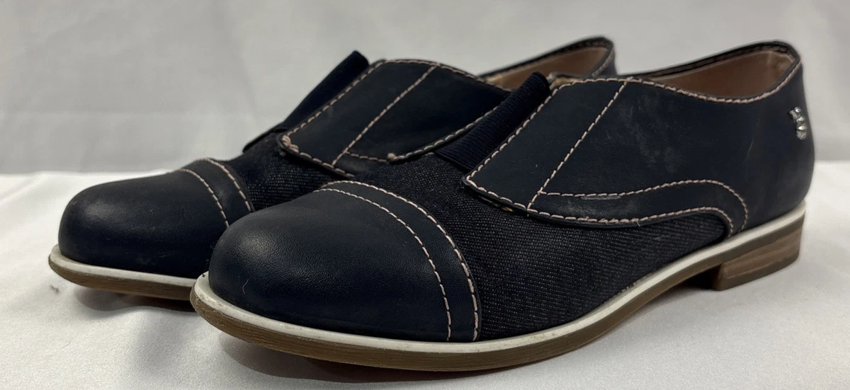 classy blue dresses for women FootMates Bucky Oxfords-Denim Suede – Nantucket Kids