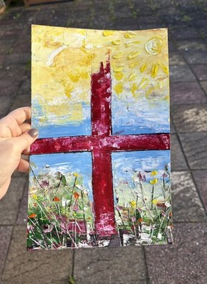 Christian Impasto Ölgemälde/Zeitgenössischer Abstrakter Expressionismus/Impressionismus