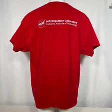 JPL Caltech NASA Jet Propulsion Laboratory Port & Company Red T-Shirt Men's 2XL