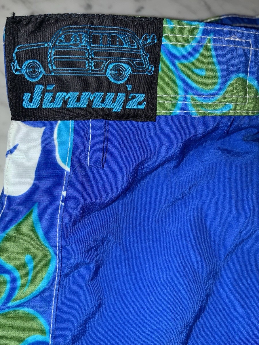 Jimmy'z Jimmyz Board Shorts 14/16 New Old Stock Blue Green | eBay
