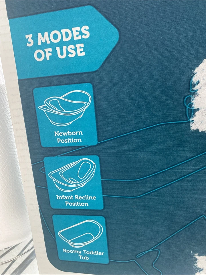 Presentamos la bañera Safety 1st Greener Baby 3 en 1 limpia divertida en Harbor Mist. Foto 2 de 4