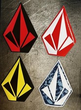 VOLCOM STICKERS SET 4 Team SURFING Sticker Thrasher Snowboard Skateboard Ski LA
