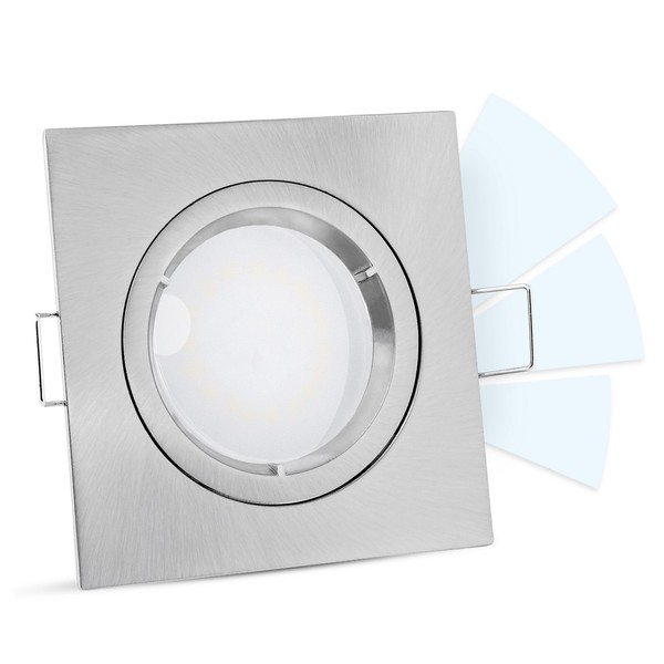 "Led Einbaustrahler Neutralweiß Mit GU10 Fourstep 5W \"Dimmen Ohne Dimmer\" Spot"-image