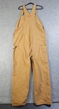 Dickies Dungarees Adult 40x32 Tan Bib Overalls Work Wear Canvas Mens