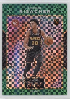 2024 Select Score Throwback Green Prizm 3/5 Zaccharie Risacher #9 Rookie RC 0n64