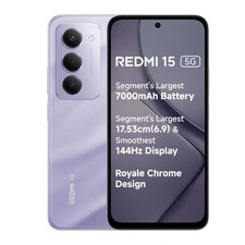Redmi 15 5G Sandy Purple 8GB  256GB  Segment's Largest 7000mAhA Battery