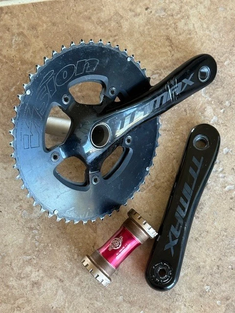 Vision trimax クランクセット Vision Trimax Crankset 52 / 38 Tooth 24mm Spindle 175 mm Double
