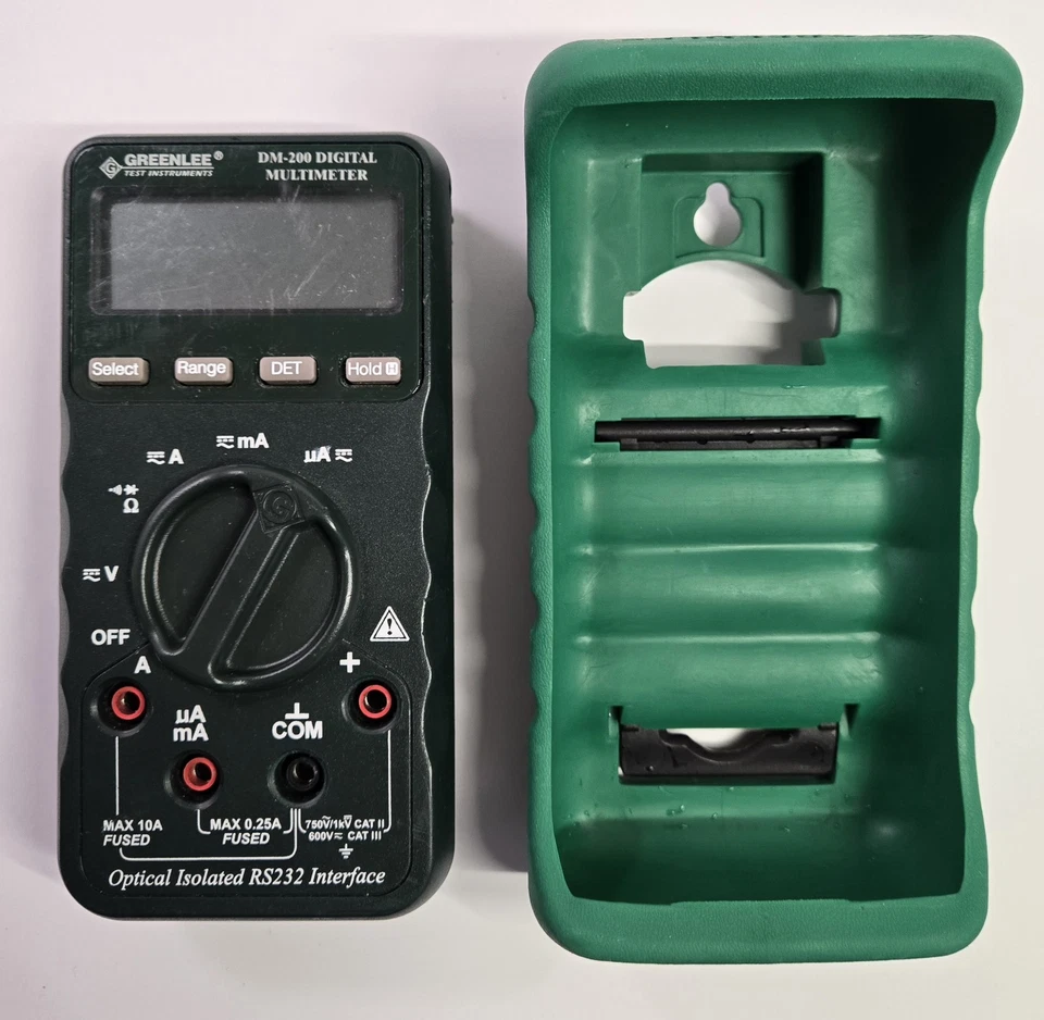 🔥 Greenlee DM-200 Digital Multimeter – Pro Quality – Tested – Leads Included Foto 2 de 4