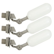 3pcs 1/2" Float Valve, Plastic Valve for Water Tank with Adjustable Arm Grey