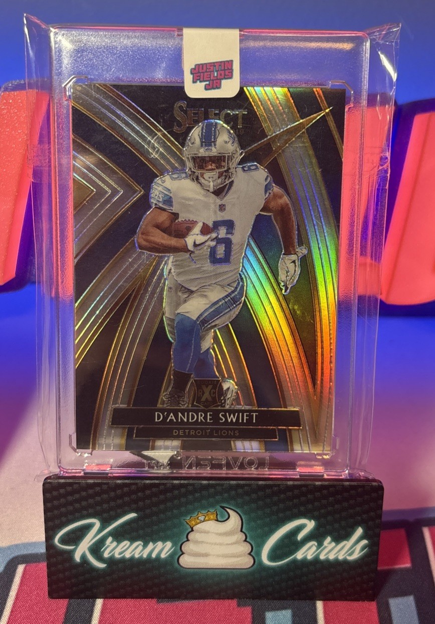 2019 D'ANDRE SWIFT SELECT SILVER PRIZM XRC REDEMPTION ROOKIE RC Case Hit 🥵 🔥