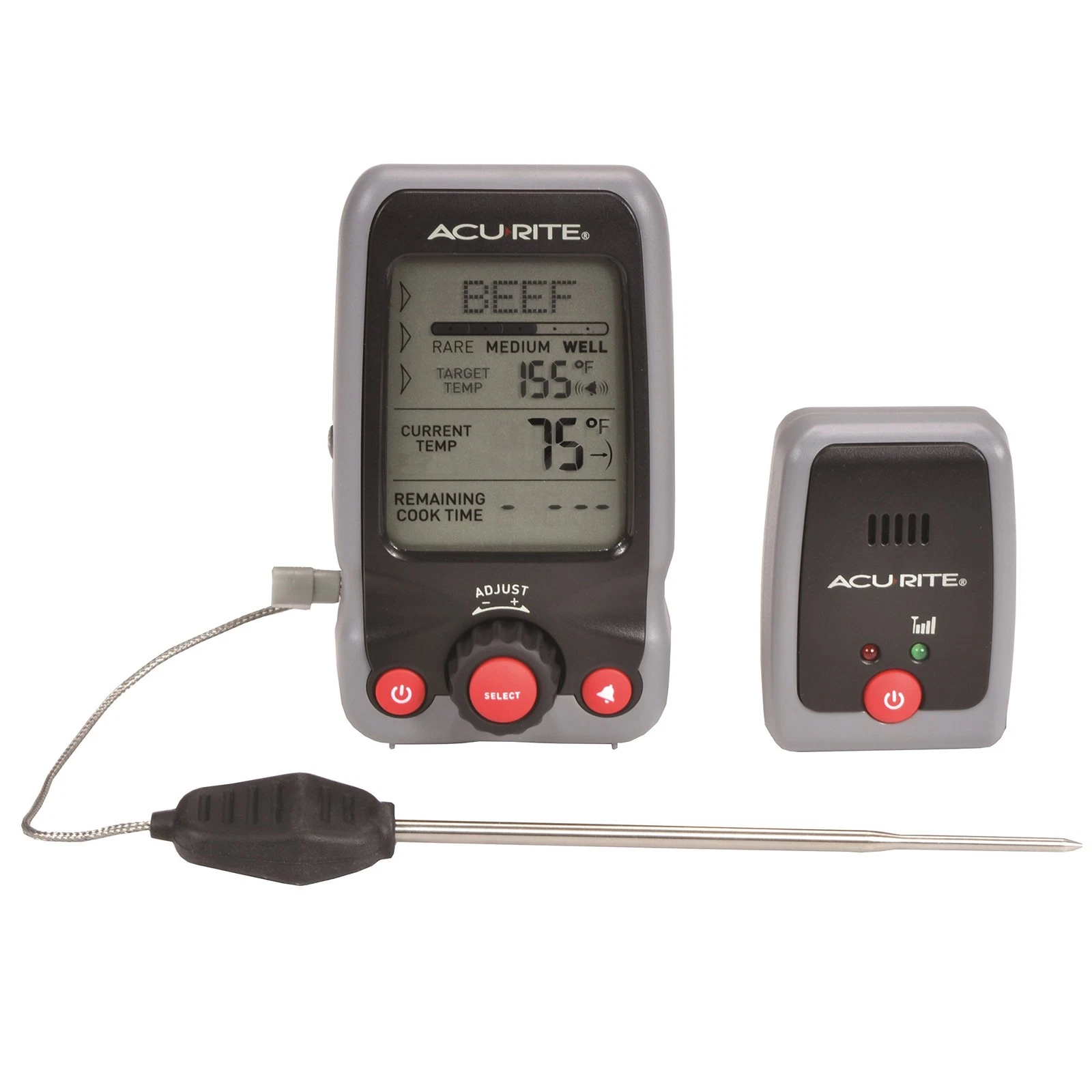 00278 Digital Meat Thermometer and Timer with Pager