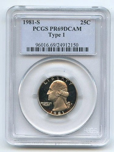 1981-S Washington Quarter Proof — photo from another recent sale