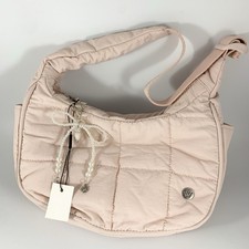 WESTBRONCO Pink Mini Puffer Bag Quilted Crossbody Bag Small Puffy Purse