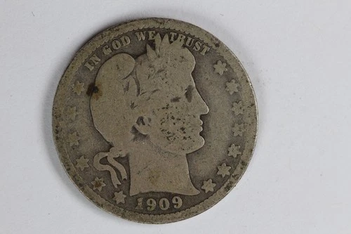 1909 O Barber Quarter