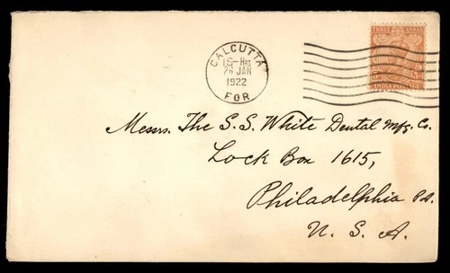 Mayfairstamps India 1922 Calcutta to Phila PA Cover aax_03295
