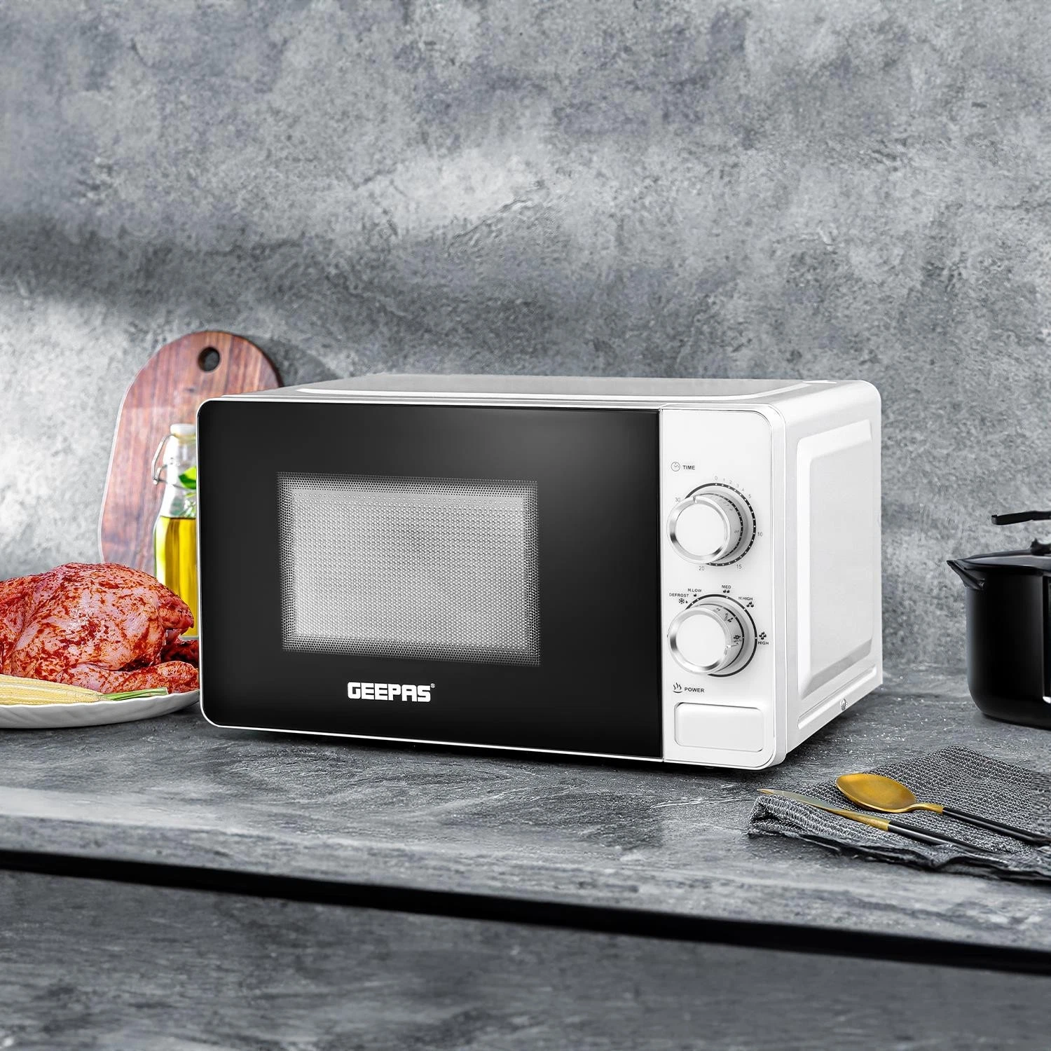 Geepas 20L Microwave 700W | Compact Manual Dial Control | 5 Power Levels
Opens in a new window or ta