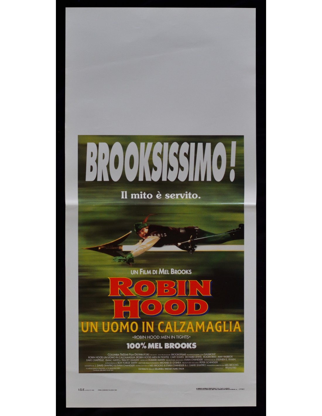 Locandina originale film Robin Hood - Un uomo in calzamaglia (1993) - Regia di Mel Brooks