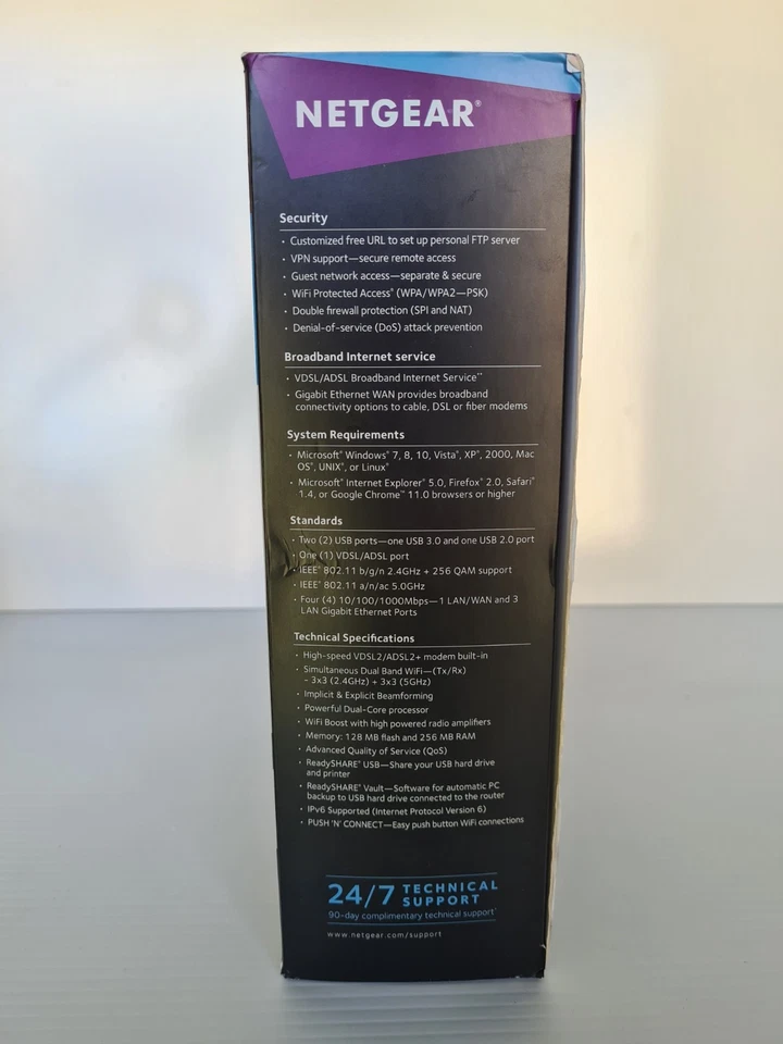 Netgear Nighthawk AC1900 Modem D7000 NBN VDSL ADSL Dual Core Processor - Image 4 of 4