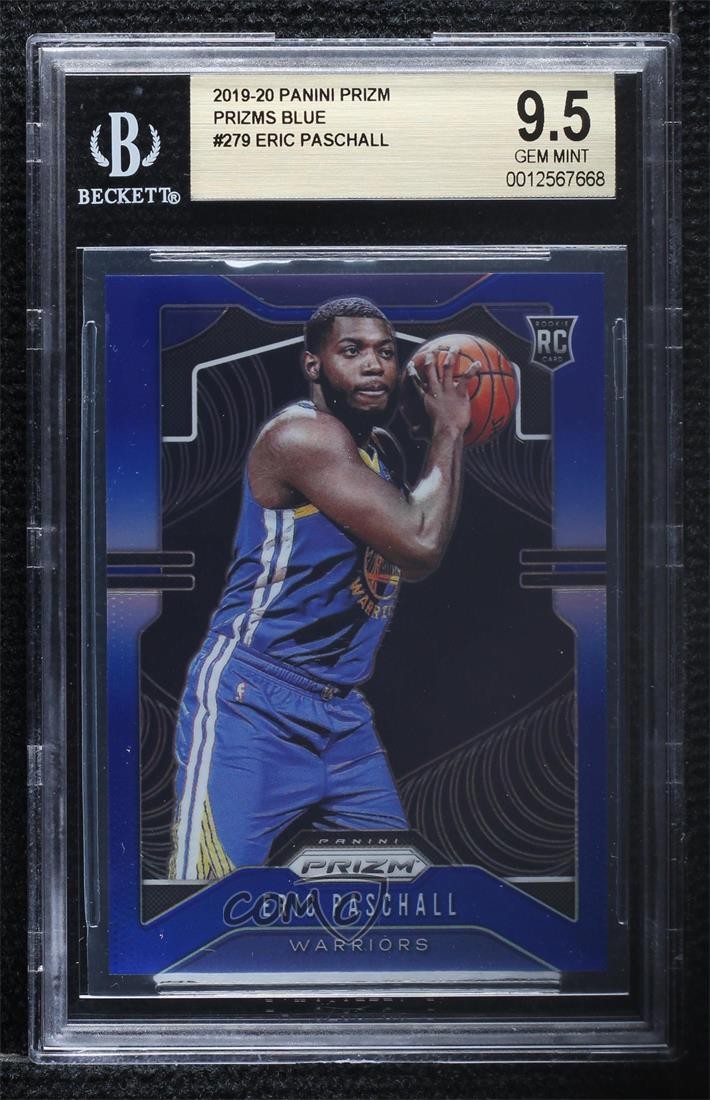 2019 Panini Prizm Blue 2/199 Eric Paschall #279 BGS 9.5 GEM MINT Rookie RC 8vc