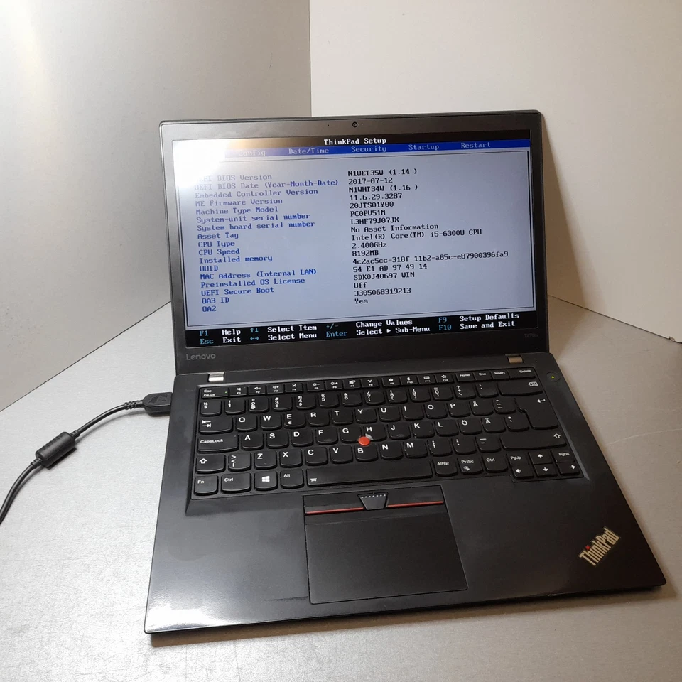 Lenovo ThinkPad T470s · i5-6300U · 8GB · 256GB, Foto 1 von 4