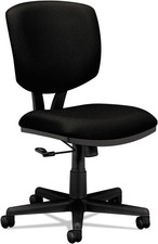 Volt Armless Office Chairs with Wheels, Ergonomic Adjustable Center-Tilt Recl...