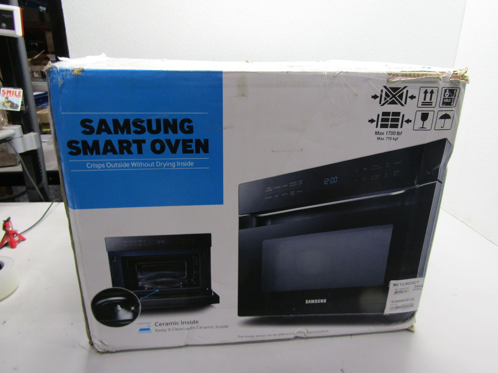 Samsung 1.2 Cu. Ft. Countertop Microwave with Convection in Black