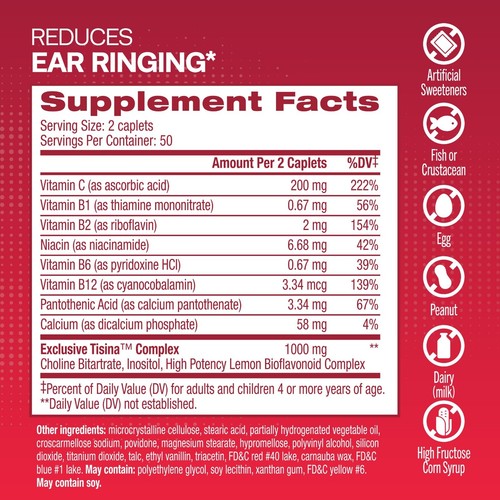 Lipo Flavonoid Plus, Tinnitus Relief For Ringing Ears, OTC Flavonoid Ear Health - Picture 5 of 6