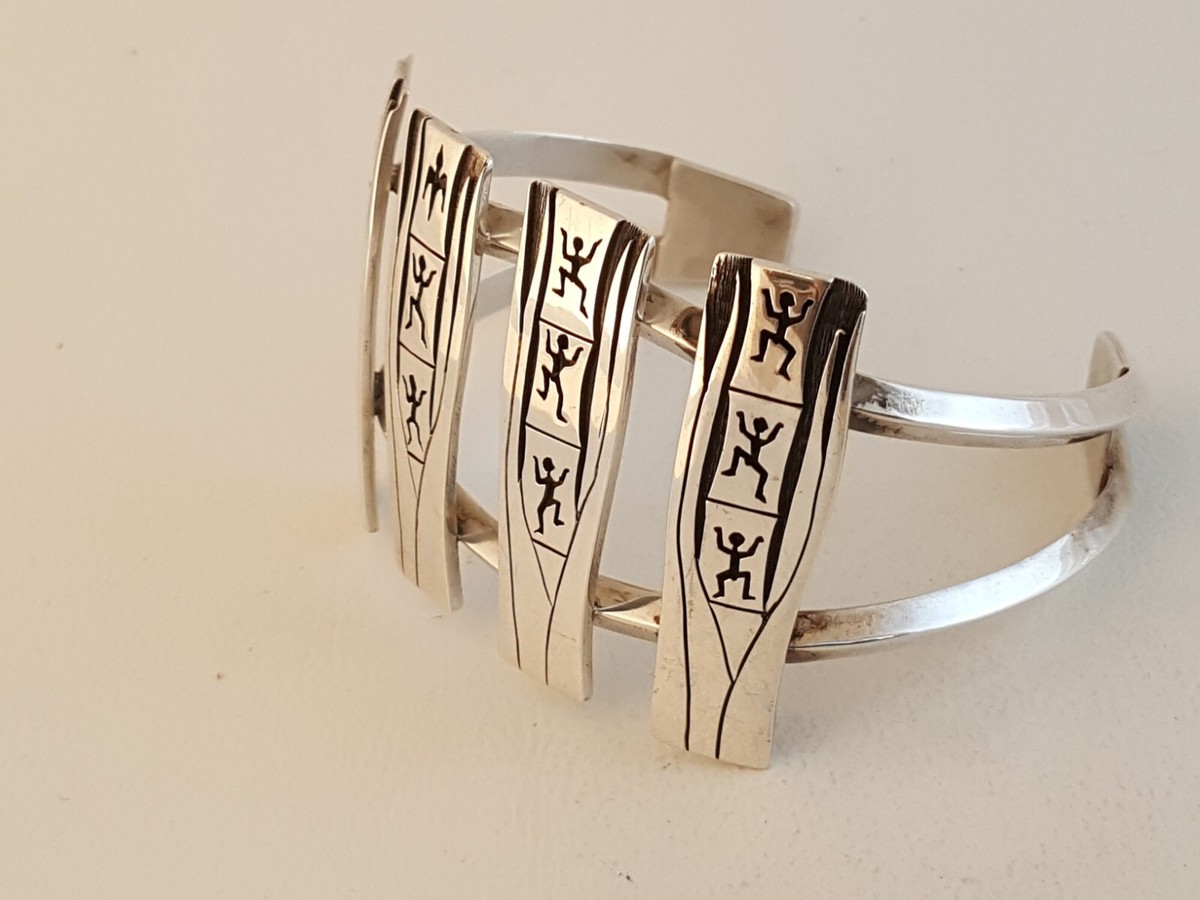 アクセサリー Vintage Hopi bracelet Raymond Kyasyousie Hopi Raymond Kyasyousie sterling silver cuff bracelet