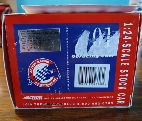 Action 1:24 2001 Kevin Harvick #29 GM GOODWRENCH SP Looney Tunes Taz Monte Carlo - Picture 5 of 9