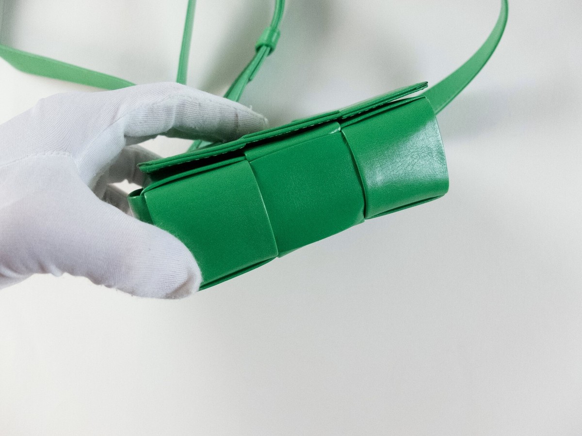 BOTTEGA VENETA Candy Cassette mini green crossbody