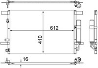 Mahle AC 557 000S Kondensator, Klimaanlage FüR CitroËN Mitsubishi Peugeot